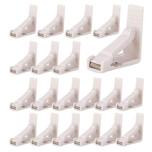dzqad Tischdecken Halter Clips,20 Stück Picknick Tischdecken Halter Clips | Robuste Für Camping Outdoor Indoor Geburtstag Weihnachten Familienfeier Hochzeit Restaurant von dzqad