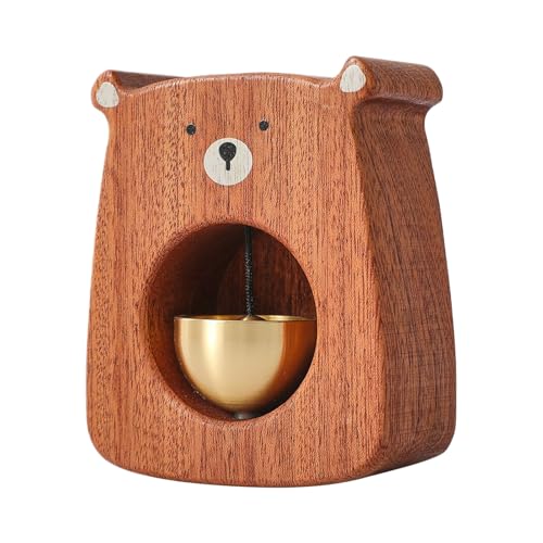 dzqad Türklingel Dekoration,Kuscheliges Holzbär-Modell für Kinder - Tischdekoration, Interaktives Spielklingel Für Kleinkinder Mädchen Jugendliche dzqad Türklingel Dekoration,Kuscheliges Holzbär-Modell für Kinder - Tischdekoration, Interaktives Spielklingel Für Kleinkinder Mädchen Jugendliche von dzqad