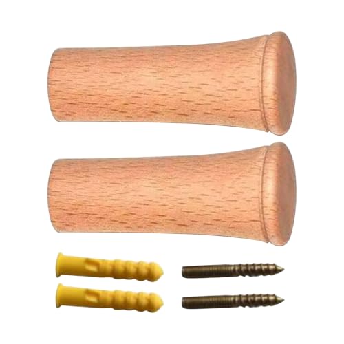 dzqad Wandhaken Aus Holz | 2-Teilige Holz-Wandhaken Für Eingang Und Handtuchhalter,Robuster Aufbewahrungshalter für,Einweihung Weihnachten Geschenk von dzqad