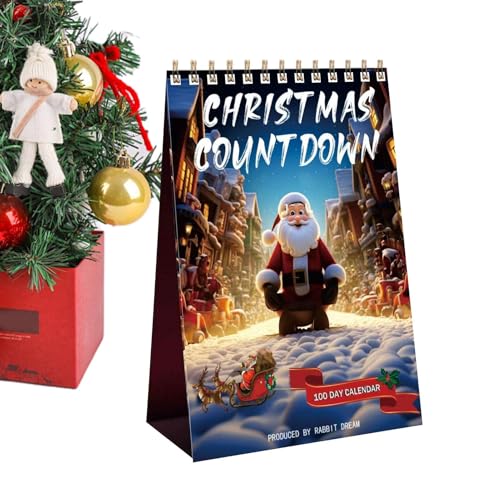 dzqad Weihnachtskalender Countdown | Weihnachts Countdown Tafel | 100 Tage Tischdekoration Für Festliche Anlässe Weihnachten Ostern von dzqad