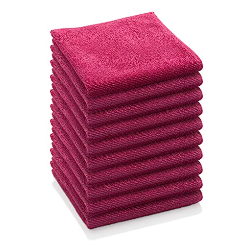 E-Cloth Mehrzwecktuch, Mikrofaser, Rot, 10er Pack von e-cloth