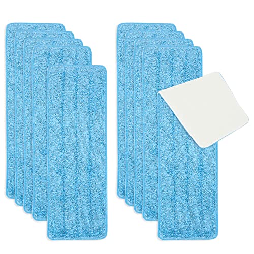 E-Cloth Mikrofaser-Feuchtmoppkopf, blau, 1 Packung mit 10 Moppköpfen, Verpackung kann variieren, 10 Stück(1er Pack) von e-cloth