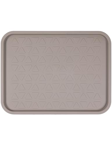 e-floor Schuhabtropfschale | 38 x 50 cm | Beige | Schuhmatte | Schuhablage | Schuhunterlage | Abtropfschale für Schuhe Regen Herbst Winter | Schuhunterlage | Napfunterlage | Flurzubehör von e-floor