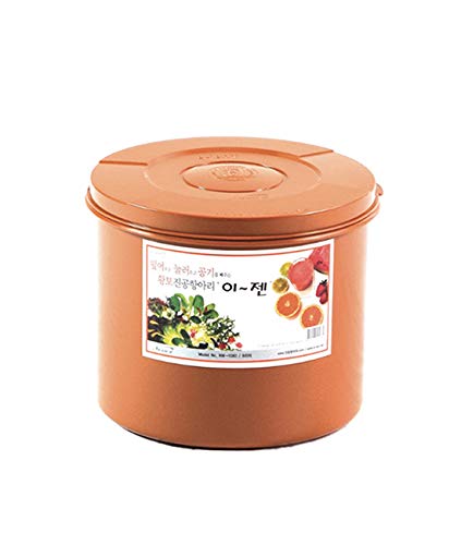 E-Jen Premium Kimchi, Sauerkraut Behälter Probiotische Gärung mit Innen-Vakuumdeckel, rund (8 l) von e-jen