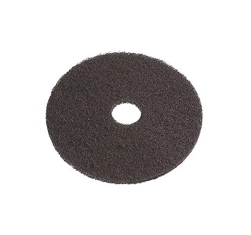 e-line Bodenpads 02.01.07.0921 Polyester Thin Line Pad 533,4 mm Durchmesser, 228,6 mm Mittelloch, schwarz (10 Stück) von e-line Floor Pads