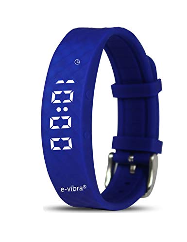 e-vibra Vibrierende Erinnerungs-Uhr, wiederaufladbarer Countdown-Timer, Töpfchentraining-Uhr, lautlose Vibration, ADHS, Medikamentenerinnerung (Blue) von e-vibra