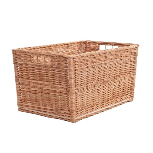e-wicker24 Alles aus Weide Vollweidener Kaminkorb, Kaminkorb aus Weide, naturfarbiger Weidenkorb für Kaminholz, Kaminkorb mit Tragegriff, Spielzeugkasten Holzkorb e-wicker24 Alles aus Weide Vollweidener Kaminkorb, Kaminkorb aus Weide, naturfarbiger Weidenkorb für Kaminholz, Kaminkorb mit Tragegriff, Spielzeugkasten Holzkorb von e-wicker24 Alles aus Weide