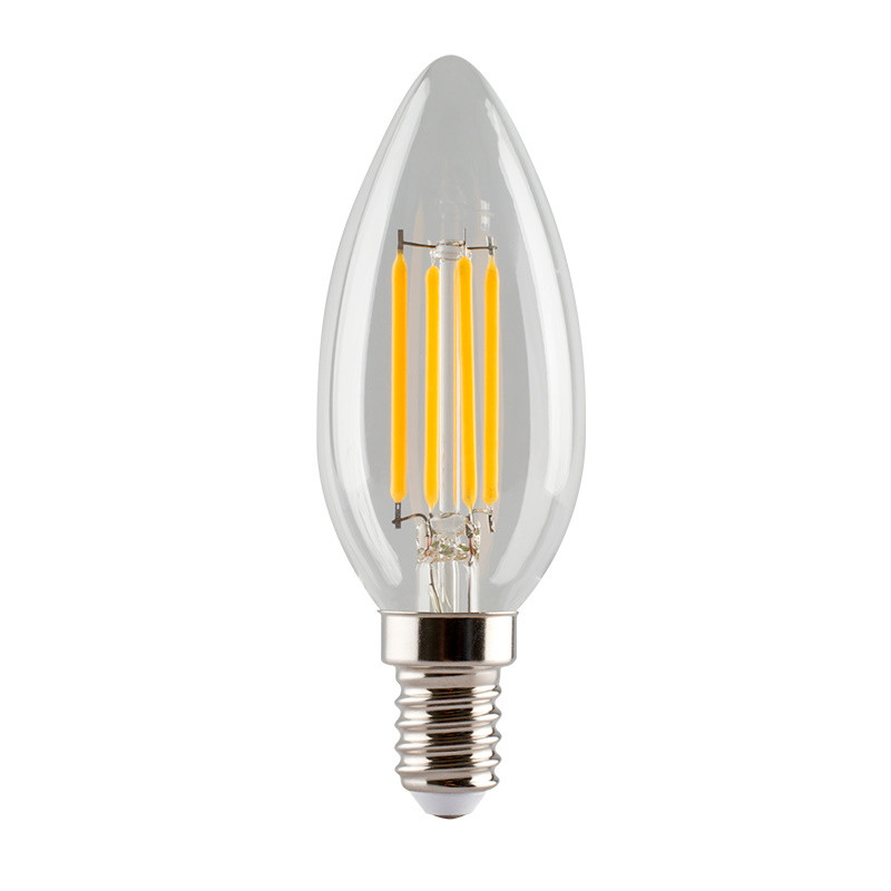 e3light - Leuchtmittel LED 4W (470lm) Kerte Klar CRI90+ Dimbar E14 von e3light