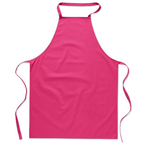 eBuyGB 1 Stück Catering Cooking Uni Chef's Unisex Küchenschürze Baumwolle Fuchsia von eBuyGB