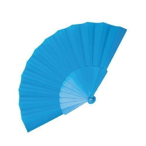 eBuyGB Handheld Pretty Fan – Wedding Favour und Zubehör, Plastik, hellblau, 27.2 x 23.8 x 2.79 cm von eBuyGB