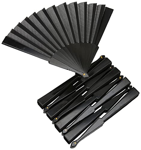 eBuyGB Handheld Pretty Fan – Wedding Favour und Zubehör, plastik, Schwarz , 25.4 x 14.81 x 5.21 cm von eBuyGB