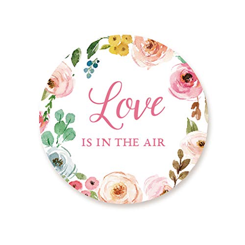 100x Kranz 'Love is in the Air' Aufkleber Sticker Gastgeschenk Etiketten zur Hochzeit Geburtstag Taufe, für Seifenblasen Verpackungen/Luftballons Dekoration 4cm rund - UNI 321 I 100x Kranz 'Love is in the Air' Aufkleber Sticker Gastgeschenk Etiketten zur Hochzeit Geburtstag Taufe, für Seifenblasen Verpackungen/Luftballons Dekoration 4cm rund - UNI 321 I von eKunSTreet