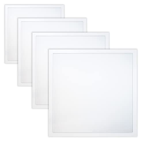 eLITe Backlight LED Panel 40W Farbwahl 4000lm 62x62cm weiß UGR<19 nicht dimmbar, flackerfrei, 4 Stück von eLITe