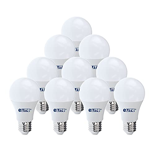 eLITe LED Lampe E27, 10W, 827, 2700K, Warmweiß, 900lm, 240°, ersetzt 60W, 10 Stück von eLITe