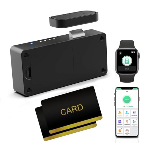Schubladenschloss eLinkSmart Verstecktes Schrankschloss mit NFC RFID-Karte Bluetooth APP Kindersicherung Ohne Bohren für Küche Speisekammer Möbel Schranktür Schwarz Schubladenschloss eLinkSmart Verstecktes Schrankschloss mit NFC RFID-Karte Bluetooth APP Kindersicherung Ohne Bohren für Küche Speisekammer Möbel Schranktür Schwarz von eLinkSmart