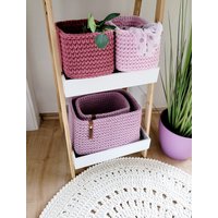 Korb Gehäkelt Eckig, Untensilo, Kinderzimmer Deko, Aufbewahrung, Geschenkidee, Weihnachtsgeschenk, Bad Aufbewahrung Korb Gehäkelt Eckig, Untensilo, Kinderzimmer Deko, Aufbewahrung, Geschenkidee, Weihnachtsgeschenk, Bad Aufbewahrung von eMRINollodecor