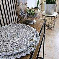 Platzset Rund - Tischset Weihnachten, Platzdeckchen Abwaschbar, Untersetzer Für Gläser, Esszimmer Deko & Telleruntersetzer, Modern Platzset Rund - Tischset Weihnachten, Platzdeckchen Abwaschbar, Untersetzer Für Gläser, Esszimmer Deko & Telleruntersetzer, Modern von eMRINollodecor