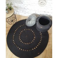 Teppich Rund Wohnzimmer, Handgefertigt , Kinderzimmer Deko, Für Das Geschenkidee Umzug Und Geburtstag Teppich Rund Wohnzimmer, Handgefertigt , Kinderzimmer Deko, Für Das Geschenkidee Umzug Und Geburtstag von eMRINollodecor