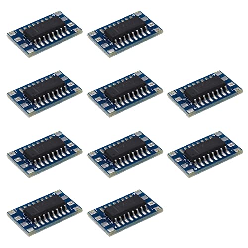 10 Stück Mini RS232 MAX3232 auf TTL-Level-Konverter, Adapter für Modul, Serie 3 ~ 5 V MAX3232 Verteilerkarte, Computerkabel, Adapter von eMagTech
