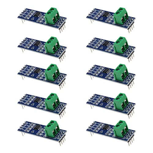 eMagTech 10 Stück TTL-zu-RS485-Module 5V MAX485 TTL-zu-RS-485-MCU-Entwicklungsplatine TTL-zu-RS-485-Entwicklungsmodul-Zubehör 44 X 14 Mm/1,74 X 0,56 Zoll von eMagTech