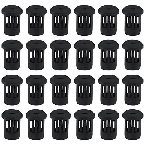 eMagTech 100PCS 3mm LED Holder Light Emiting Diode Holder Clip Display Panel LED Light Mounting Holder Plastic Lamp Bulb Socket LED Bezel Base Black von eMagTech