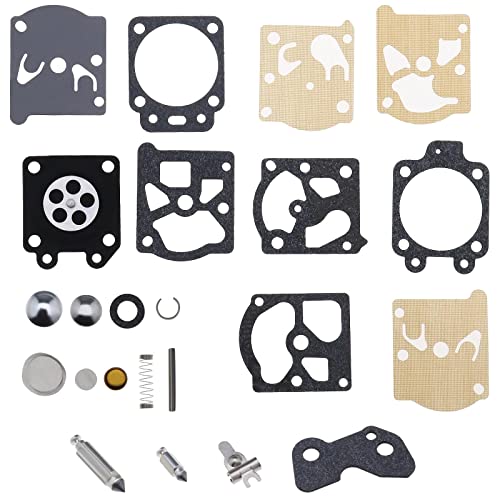 eMagTech 2 Sätze Vergaser Reparatursatz K20-WAT Kompatibel mit Walbro WA & WT Series Membrane Dichtung Ersatz aus Metall Kunststoff von eMagTech