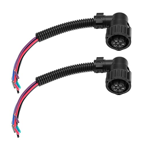 eMagTech 2 Stück 7-poliger Rücklicht-Kabelbaum Ersatz 965570 828905-1 kompatibel mit Relais, kompatibel mit Fiat Ducato 20 cm von eMagTech