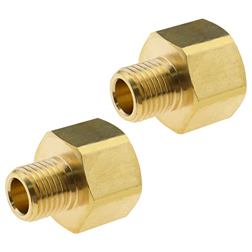 eMagTech 2 Stück Hochdruckreiniger Adapter 14mm Männlich auf 22mm Weiblich Messing Rohrverschraubung Koppler Stecker Konverter für Hochdruckreiniger Wasserleitung 4500 PSI von eMagTech