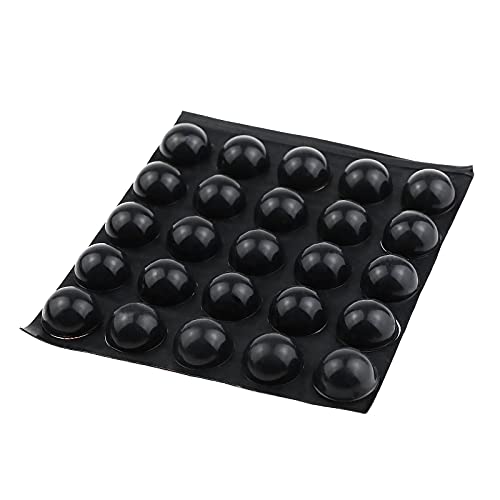 eMagTech Gummipuffer Selbstklebende Möbelpuffer Silikon Schutzpuffer Abstandshalter 19x10mm Schwarz 25 Stück von eMagTech