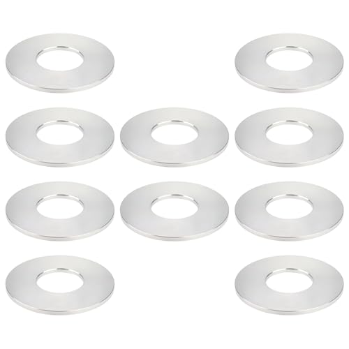 eMagTech 10 Stück Küchenarmatur, große Basis, flache Unterlegscheibe, Aluminiumrohrdichtung für Wasserrohre, Silber, 70 x 30 x 3 mm eMagTech 10 Stück Küchenarmatur, große Basis, flache Unterlegscheibe, Aluminiumrohrdichtung für Wasserrohre, Silber, 70 x 30 x 3 mm von eMagTech