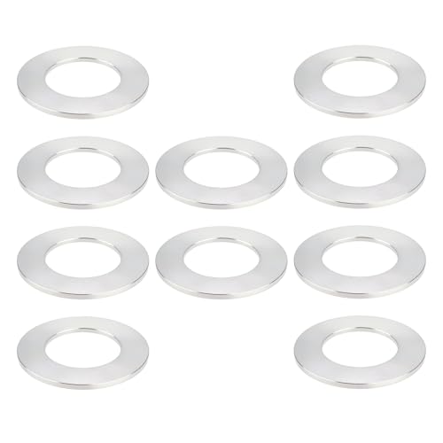eMagTech 10 Stück Küchenarmatur, große Basis, flache Unterlegscheibe, Aluminiumrohrdichtung für Wasserrohre, Silber, 70 x 40 x 3 mm eMagTech 10 Stück Küchenarmatur, große Basis, flache Unterlegscheibe, Aluminiumrohrdichtung für Wasserrohre, Silber, 70 x 40 x 3 mm von eMagTech