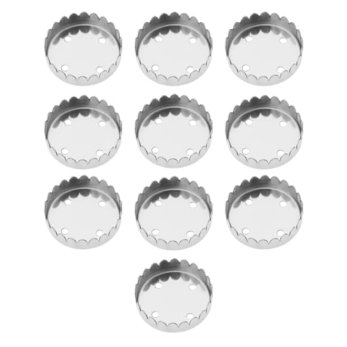 eMagTech 10 Stück Magnetische Seifenhalter-Kappen 4 Löcher Metall-Ersatzkapseln für Seifenhalter für Magnetische Seifenschale Universeller Fester Seifenmagnet 22 X 6 MM von eMagTech