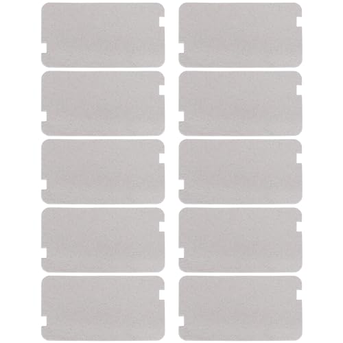 eMagTech 10 Stück Mikrowellen Wellenleiter Abdeckung 129x72mm Mikrowellen Glimmerblatt für Küche Zuhause Und Büro Kompatibel mit Sharp R957SLM R957WM R958SLM R959SLM von eMagTech