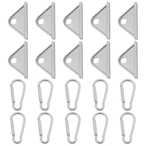 eMagTech 10-teiliger Gleitaktivitätshaken der Serie 2020 Geeignet für 6-mm-T-Nut-Aluminium-Extrusionsprofil Zum Bau von Routern 3D-Druckern Und Robotern (52 X 27,2 X 9,8 Mm) von eMagTech