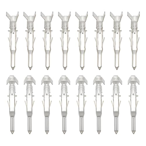 eMagTech 100 Stück 5559 4,2 Mm Crimp-Anschlussklemmen Crimp-Stecker W2W Draht-zu-Draht-Crimp-Stecker 39000040 Kompatibel mit Molex Mini Kompatibel mit Jr. Style von eMagTech