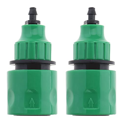 eMagTech 2 STÜCKE Garten Wasserschlauch Schnellkupplung Micro Bewässerungsadapter Einwegadapter Wasserhahnanschluss Passend für 8/11 Mm 4/7 Mm Rohr Gartenbewässerungssystem von eMagTech