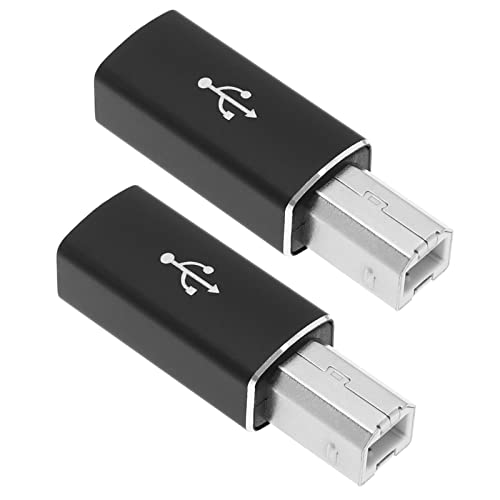 eMagTech 2 STÜCKE USB C Zu USB B Midi Adapter Typ C Buchse Zu USB 2.0 Stecker Konverter Zum Anschluss von Typ-C Geräten An Drucker Elektrische Tastatur Digitalpiano von eMagTech