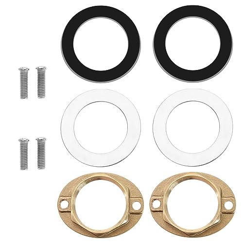 eMagTech 2 Sets M32x1.5mm Messing Wasserhahn Befestigungsmutter, Einloch Kontermuttern mit Unterlegscheiben Und Schrauben, Wasserhahn Anti-Losing-Mutter, Haushaltszubehör eMagTech 2 Sets M32x1.5mm Messing Wasserhahn Befestigungsmutter, Einloch Kontermuttern mit Unterlegscheiben Und Schrauben, Wasserhahn Anti-Losing-Mutter, Haushaltszubehör von eMagTech