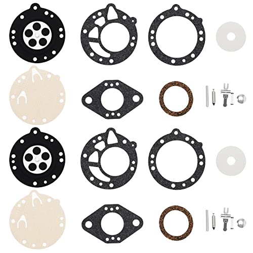 eMagTech 2 Sets Vergaser Vergaser Reparatur Kit Dichtungsmembran kompatibel mit Stihl 08 08S 070 090 TS350 TS360 Kettensägen-Vergaserteilen eMagTech 2 Sets Vergaser Vergaser Reparatur Kit Dichtungsmembran kompatibel mit Stihl 08 08S 070 090 TS350 TS360 Kettensägen-Vergaserteilen von eMagTech