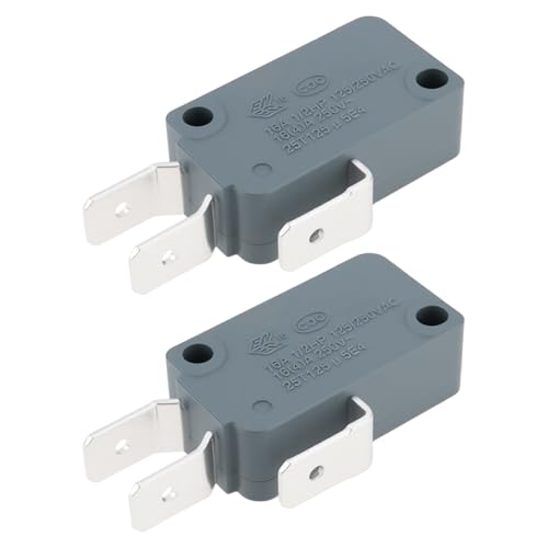 eMagTech 2 St¨¹cke Mikrowelle T¨¹r Schalter V15T16-CZ200 Kompatibel mit Honeywell WPW10330566 W10330566 W10217468 16A 250V 1/2hp von eMagTech