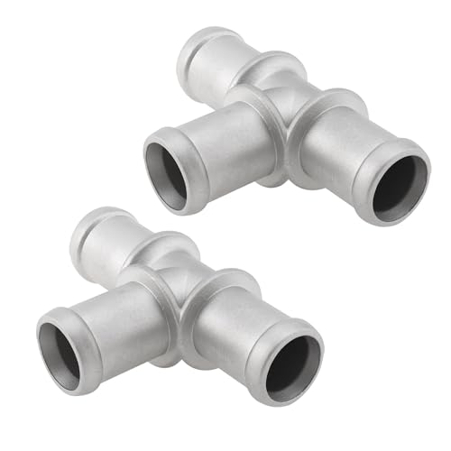 eMagTech 2 Stück Auto-Kühlmittel-Heizungsschlauchadapter 3/4 x 3/4 x 3/4 T-Stück Schlauchverbinder für Auto-Kühlmittel oder Heizungsrohr von eMagTech