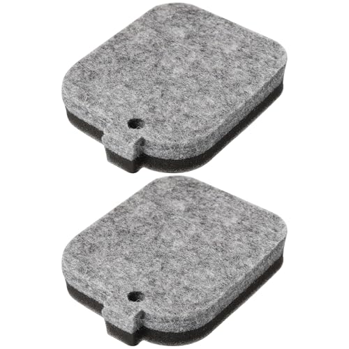 eMagTech 2 Stück Schwamm-Luftfilter 42291201800 Schaumstoff-Luftfilter Rasenmäher-Luftfilter Kompatibel mit STIHL BG55 BG65 BG85 6,4 X 7,7 X 1,2 Cm Schwarz von eMagTech