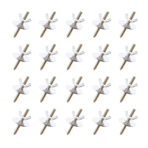 eMagTech 20 Sets Vogelkäfig Ast Schraube Montage Kit Vogelkäfig Edelstahl Astschrauben Befestigungsset für Sitzstangen Plattformen Nistkästen Häuser eMagTech 20 Sets Vogelkäfig Ast Schraube Montage Kit Vogelkäfig Edelstahl Astschrauben Befestigungsset für Sitzstangen Plattformen Nistkästen Häuser von eMagTech