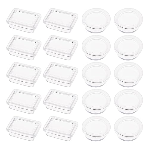 eMagTech 20 Stück Wippschalter Abdeckung Weiches Silikon Wasserdicht Rund Und Quadratisch Schutzkappe für Boot Wippschalter Zubehör Transparent von eMagTech