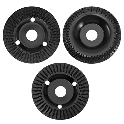 eMagTech 3 Stück 115mm OBA Winkelschleifer Holzschnitzscheibe Schleifscheibe Formscheibe Zubehör Zum Schneiden Schleifen Formen Titanstahl von eMagTech