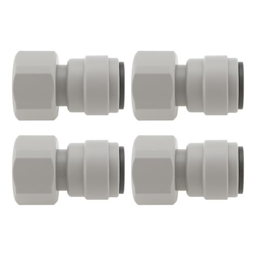 eMagTech 4 x Steckverbindung, 12 mm auf 1/2 BSP-Adapter für Wohnmobil-Wasserreiniger, Wasserleitung, 42 mm von eMagTech