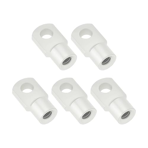eMagTech 5 Stück M6 Gasfeder-Stützstange Flaches Verbindungsstück Lochdurchmesser 6,5mm Verzinkter Stahl Endstück für Türen Hauben Vordächer Horizontales Scharniergelenk eMagTech 5 Stück M6 Gasfeder-Stützstange Flaches Verbindungsstück Lochdurchmesser 6,5mm Verzinkter Stahl Endstück für Türen Hauben Vordächer Horizontales Scharniergelenk von eMagTech
