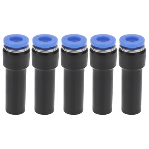 eMagTech 5 Teiliges Push Fit Reduzierstück von 10mm auf 6mm Push to Connect Kunststoff Sanitäranschluss 38.9x13mm für Verschiedene Gasquellen Verschiedene Pneumatische Systeme von eMagTech