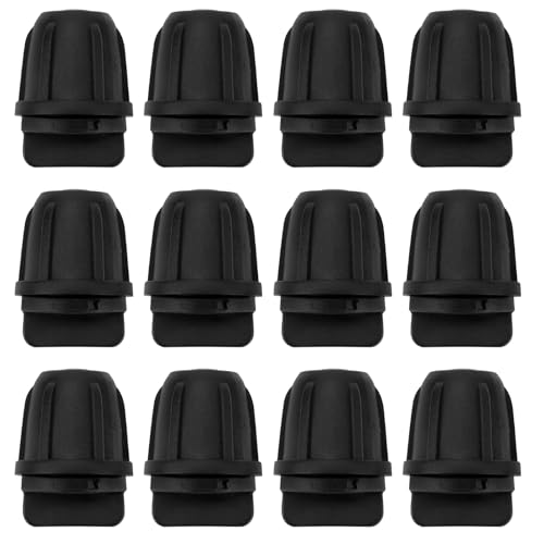 eMagTech 50 STK 1/4 Zoll Tropfbewässerungs-Endstopfen-Armaturen 0,85x0,56 Zoll für 1/4 Zoll Bewässerungsschläuche Bewässerungsanschlüsse Bewässerungsschlauch-Armaturen Schwarz von eMagTech