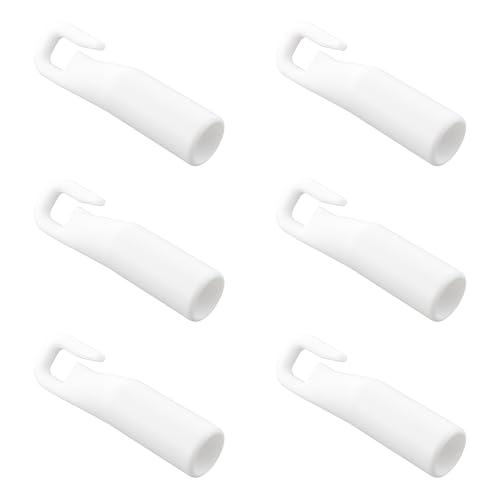 eMagTech 6Pcs Vertikale Blind Wand Spitze Haken 50mm POM Kleiderbügel für Home Office Vorhang Track System von eMagTech